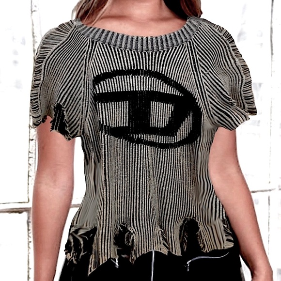 Authentic DIESEL Distressed Sweater. Small - Picture 14 of 16